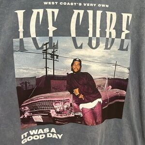 Ice Cube Graphic T-Shirt in Blue